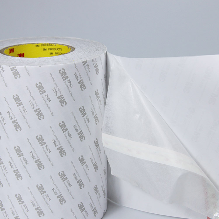 3M9080A双面胶棉纸胶带耐高温无纺布基材强力双面胶汽车强力超粘