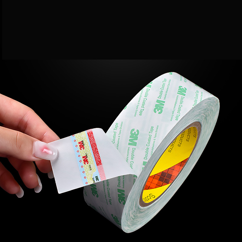 3M55261高温棉纸无痕双面胶带 强力高粘无纺布双面胶