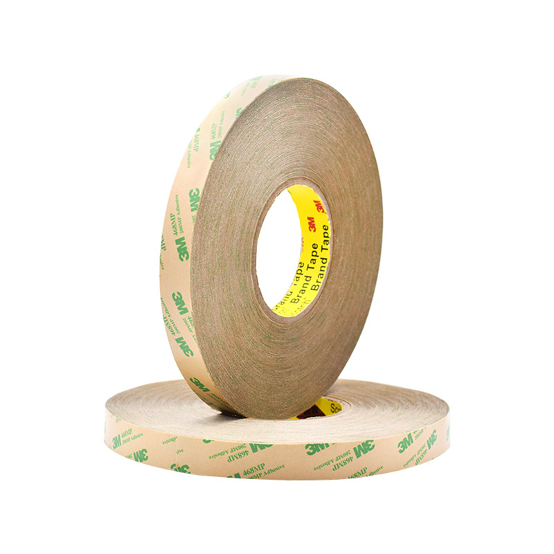 3M468MP双面胶 无基材强力双面胶 超薄透明耐高温胶带