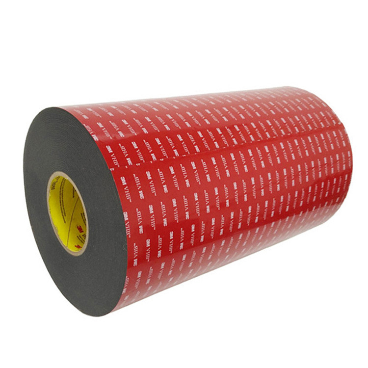 3M5962 VHB丙烯酸泡棉双面胶带 防水超强粘力黑色双面胶胶