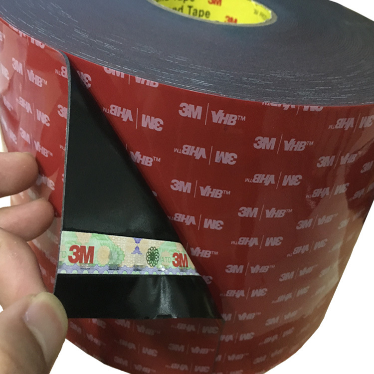 3M5962 VHB丙烯酸泡棉双面胶带 防水超强粘力黑色双面胶胶